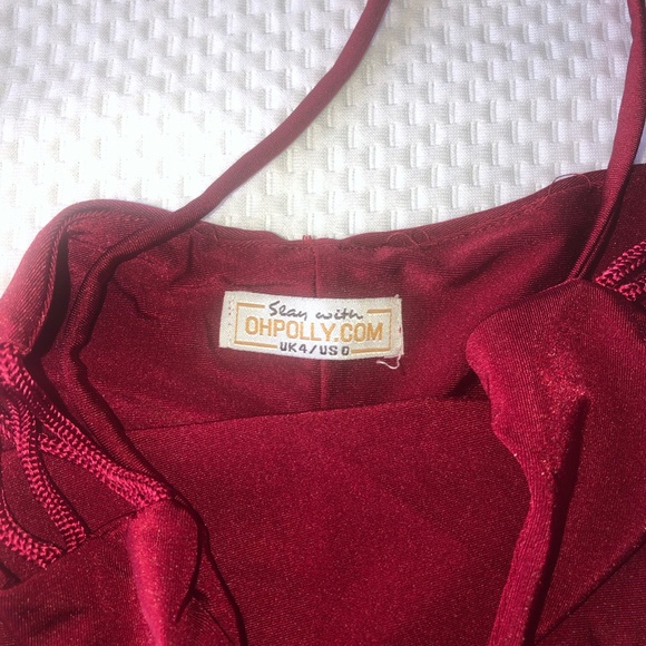 Oh Polly Open-Side Satin Dress - Picture 2 of 3